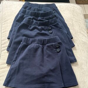 Cat & Jack GIRL UNIFORM SKIRTS / Dark Blue Mini Skirt with Button Accents